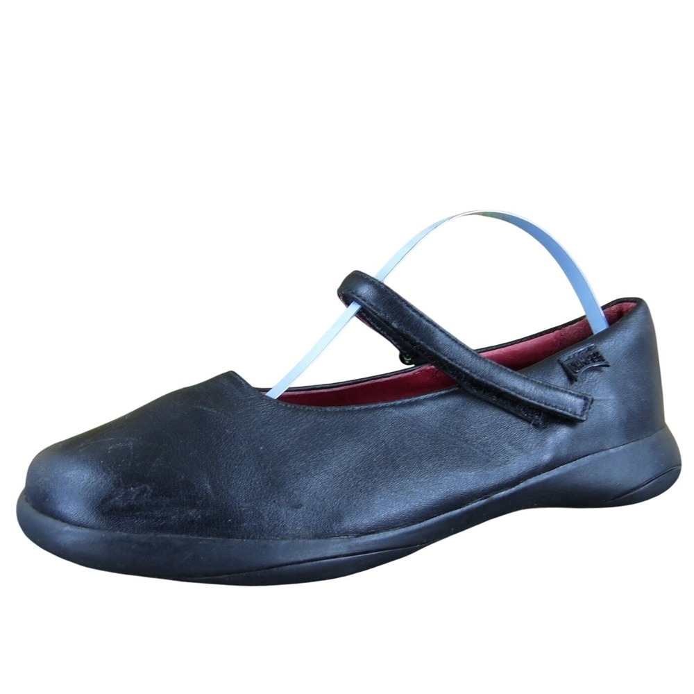 Camper Right Nina Girls Black Leather Mary‎ Jane Shoes Size 34 M